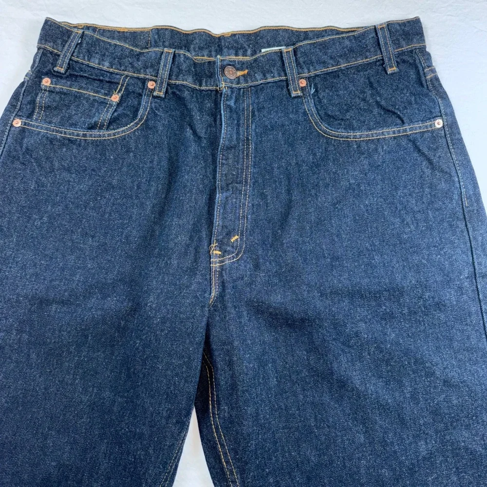 Vtg Levi's 569 Loose Straight Jeans Mens 38x34 Dark Indigo Deadstock 1998 USA